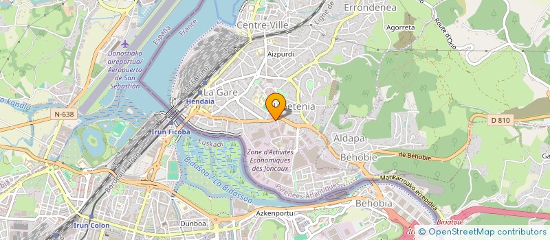 localisation de l'entreprise CABINET DENTAIRE GUZMAN  HENDAYE