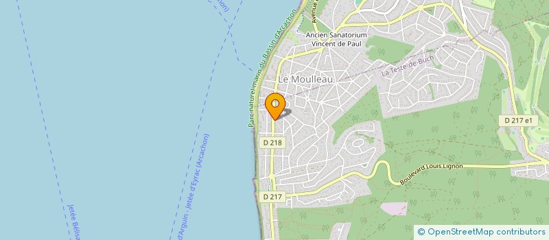 localisation de l'entreprise CABINET DENTAIRE HUGO THOMAS à LA TESTE-DE-BUCH