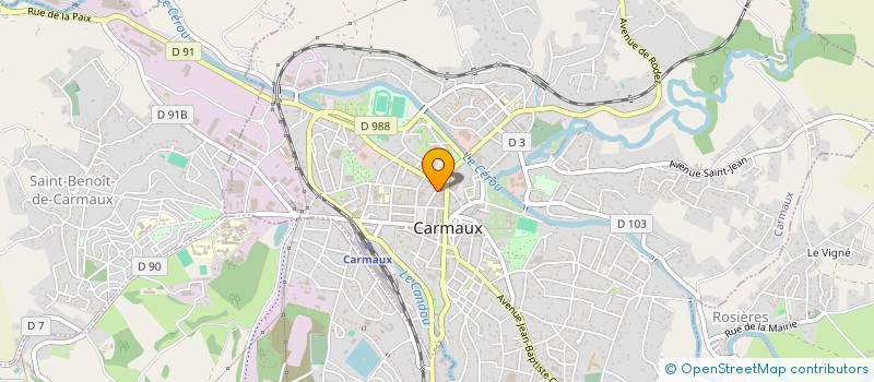 localisation de l'entreprise CABINET DENTAIRE JEAN JAURES  CARMAUX