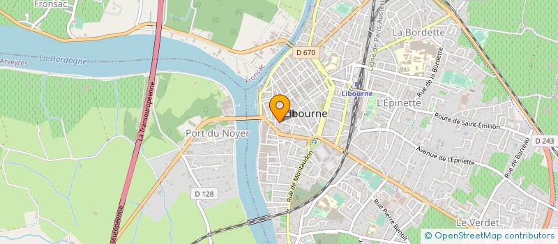 localisation de l'entreprise CABINET DENTAIRE JULIEN LEBRETON à LIBOURNE