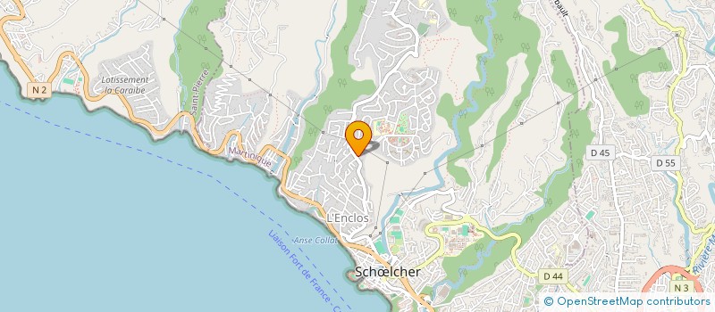 localisation de l'entreprise CABINET DENTAIRE LA BELLE CREOLE  SCHLCHER