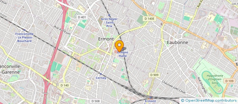 localisation de l'entreprise CABINET DENTAIRE LA HALTE  ERMONT