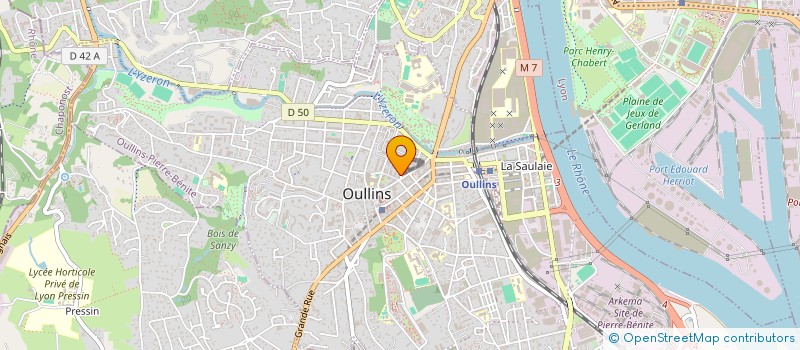 localisation de l'entreprise CABINET DENTAIRE LA PETITE SOURIS à OULLINS-PIERRE-BENITE