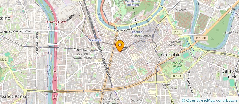 localisation de l'entreprise CABINET DENTAIRE LAGUILHOMIE à GRENOBLE