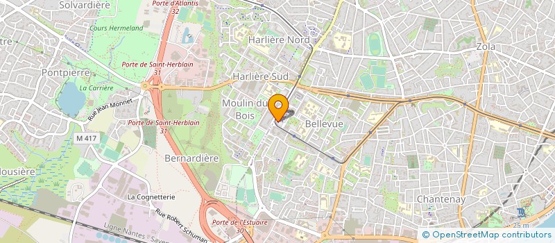 localisation de l'entreprise CABINET DENTAIRE LAMIRAUD ET VIVION à NANTES