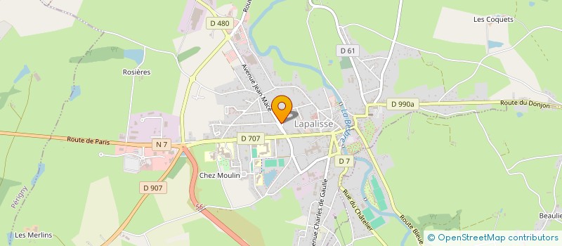 localisation de l'entreprise CABINET DENTAIRE LAPALISSE à LAPALISSE