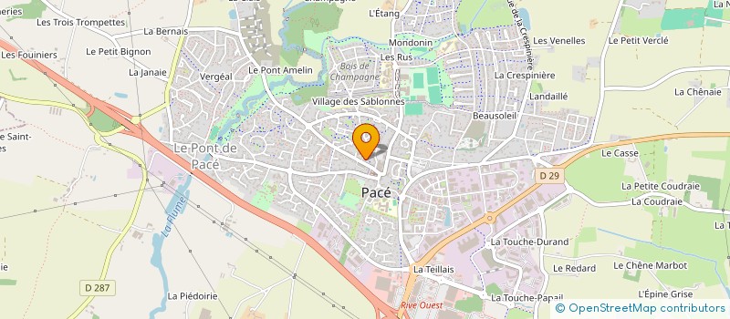 localisation de l'entreprise CABINET DENTAIRE LE GOFFIC à PACE
