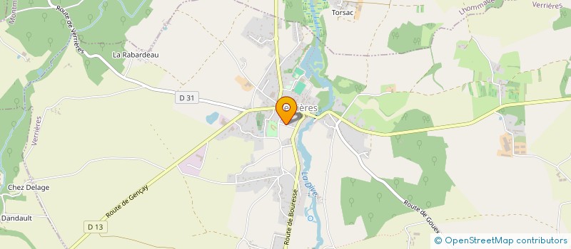 localisation de l'entreprise CABINET DENTAIRE LEDEVIN FOL KANOUI  VERRIERES