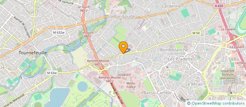 localisation de l'entreprise CABINET DENTAIRE LES CHARMETTES à TOULOUSE