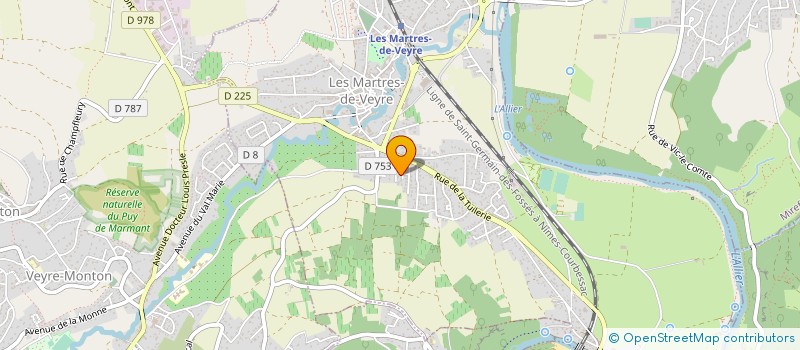 localisation de l'entreprise CABINET DENTAIRE LES PARCEYRAUX  LES MARTRES-DE-VEYRE