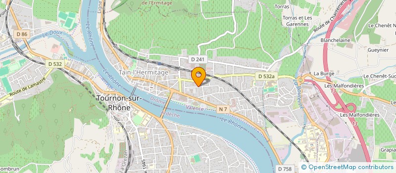 localisation de l'entreprise CABINET DENTAIRE MARIE-HELENE BARTH  TAIN-L'HERMITAGE