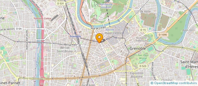 localisation de l'entreprise CABINET DENTAIRE MARIE-HELENE PREVE SELARL DE CHIRURGIE-DENTISTE à GRENOBLE