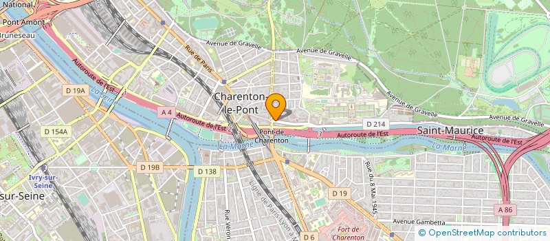 localisation de l'entreprise CABINET DENTAIRE MEDICAL PONT CHARENTON à SAINT-MAURICE