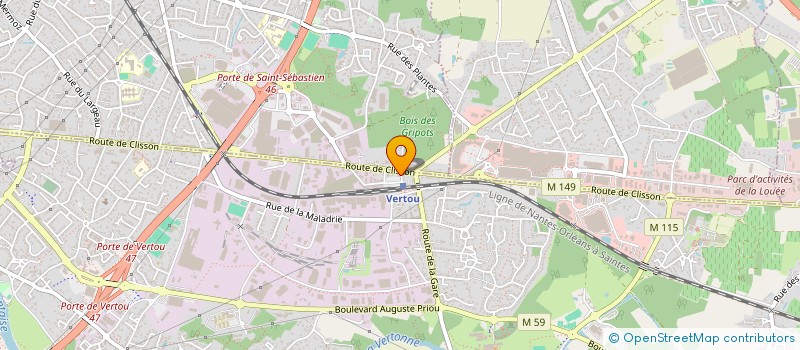 localisation de l'entreprise CABINET DENTAIRE METROPOLIS à VERTOU
