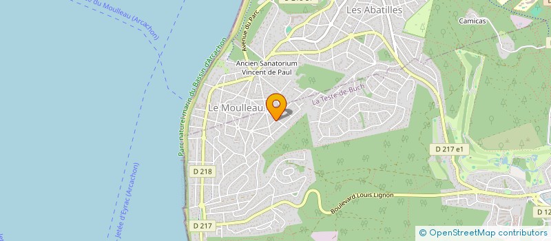 localisation de l'entreprise CABINET DENTAIRE N.LAPOUGE à LA TESTE-DE-BUCH