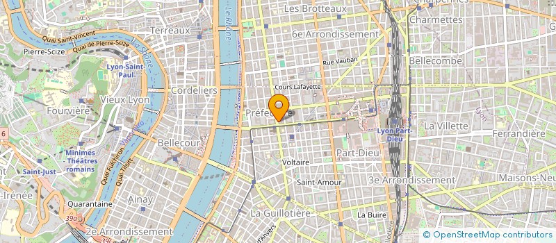 localisation de l'entreprise CABINET DENTAIRE NATHALIE CAILLAULT  LYON