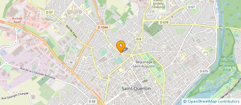 localisation de l'entreprise CABINET DENTAIRE OBLET - CARON à SAINT QUENTIN