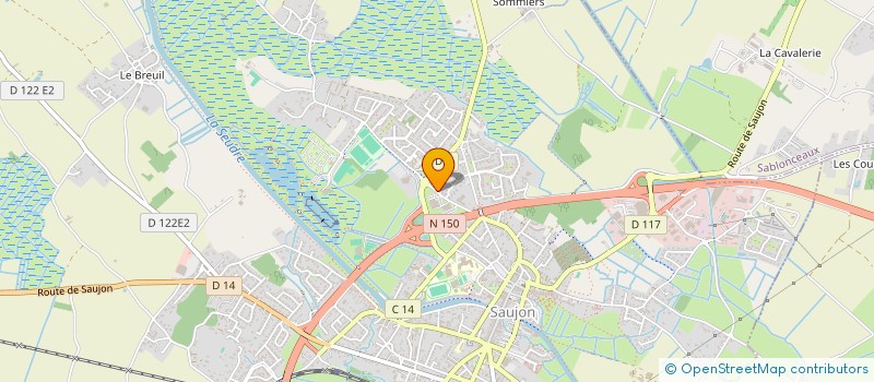 localisation de l'entreprise CABINET DENTAIRE PATRICK MALTERRE  SAUJON