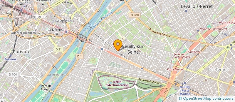 localisation de l'entreprise CABINET DENTAIRE POISSONNIERS à NEUILLY-SUR-SEINE