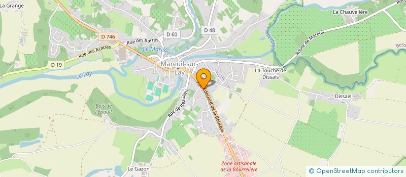 localisation de l'entreprise CABINET DENTAIRE QUIEVRE, GAUVRIT ET ANGELIDAKIS à MAREUIL-SUR-LAY-DISSAIS