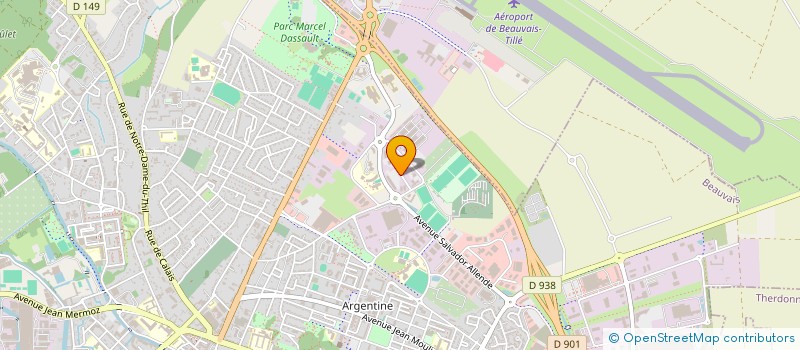 localisation de l'entreprise CABINET DENTAIRE RUE JEAN MONNET  BEAUVAIS