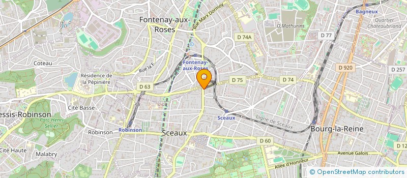 localisation de l'entreprise CABINET DENTAIRE T MOREL T TROUCHE à SCEAUX