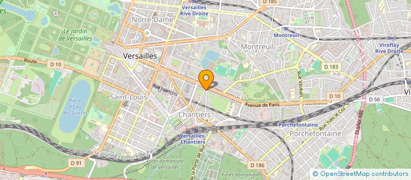 localisation de l'entreprise CABINET DENTAIRE VERSAILLAIS à VERSAILLES