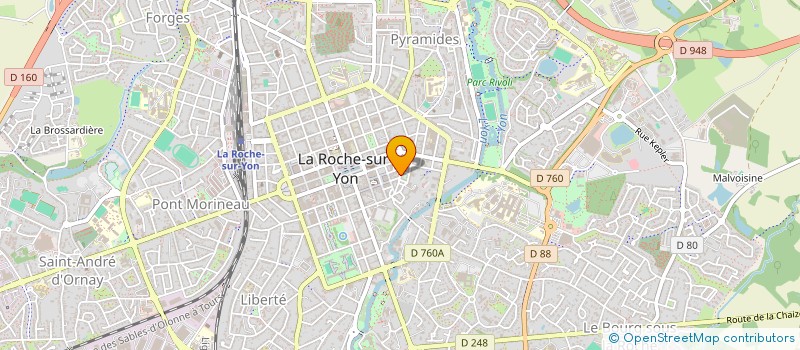 localisation de l'entreprise CABINET DENTAIRE VIEILLE HORLOGE à LA ROCHE-SUR-YON