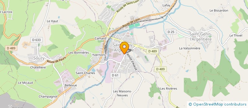 localisation de l'entreprise CABINET DENTON à SAINTE-FOY-L'ARGENTIERE