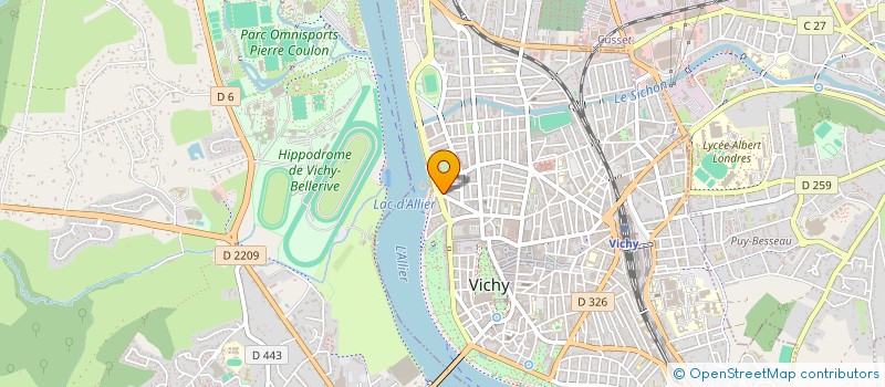 localisation de l'entreprise CABINET DEPERRIER ET ASSOCIES à VICHY