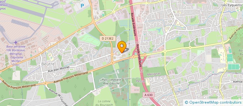 localisation de l'entreprise CABINET DES ANESTHESISTES SPORT ET ARTHROSE  MERIGNAC