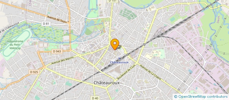 localisation de l'entreprise CABINET DES DOCTEURS CAZES, DUJARDIN ET EID - MEDECINS GASTRO-ENTEROLOGUES à CHATEAUROUX
