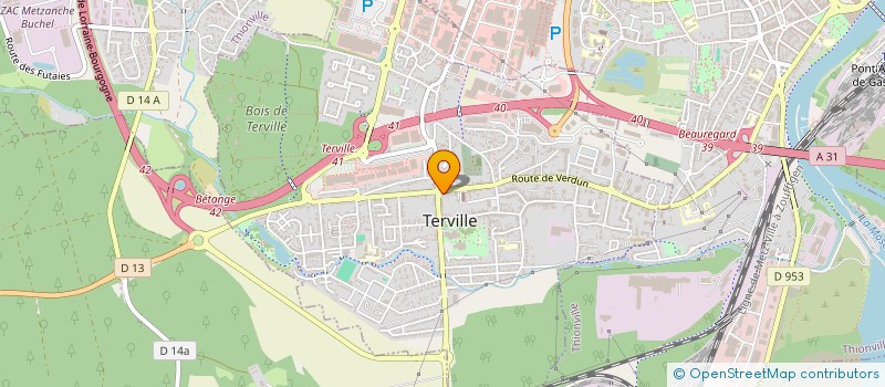 localisation de l'entreprise CABINET DES DOCTEURS CENCIG ALAMARGUY ET LIZON  TERVILLE