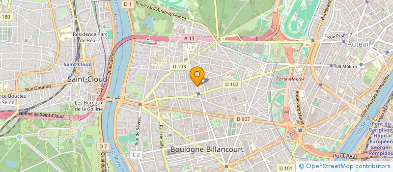localisation de l'entreprise CABINET DES DOCTEURS DENEUX & MAI-TAM à BOULOGNE-BILLANCOURT