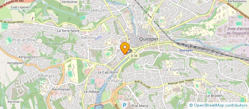 localisation de l'entreprise CABINET DES DOCTEURS SAVARY à QUIMPER