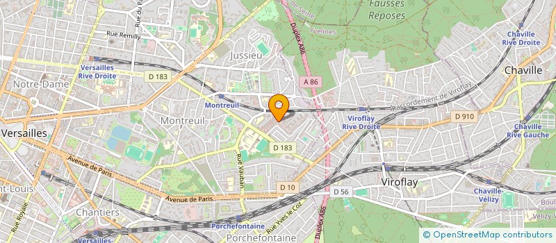 localisation de l'entreprise CABINET DES DOCTEURS TEBEKA-NOTTEGHEM ET NODIOT à VERSAILLES