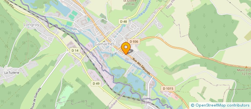 localisation de l'entreprise CABINET DES INFIRMIERES DE GAMACHES  GAMACHES