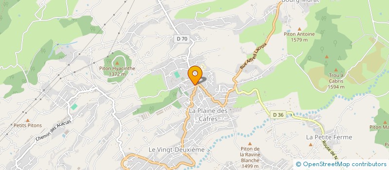 localisation de l'entreprise CABINET DES INFIRMIERS DE LA PLAINE à LE TAMPON