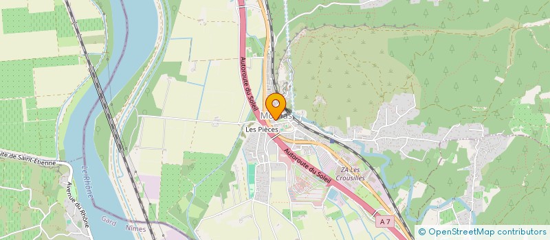 localisation de l'entreprise CABINET DES KINESITHERAPEUTES SERGE FLAMME ET JUSTINE GANDIT  MORNAS