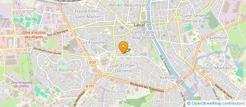 localisation de l'entreprise CABINET DES MINIERES à LAVAL