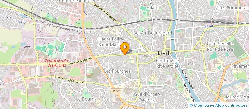 localisation de l'entreprise CABINET DES MINIERES à LAVAL