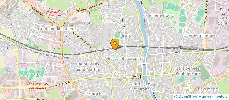 localisation de l'entreprise CABINET DES MINIERES à LAVAL