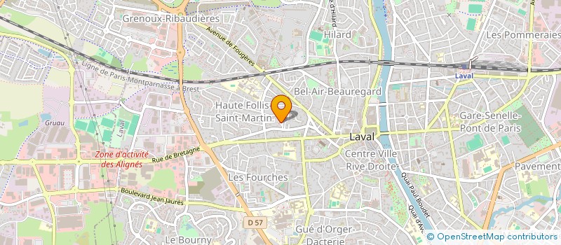 localisation de l'entreprise CABINET DES MINIERES à LAVAL