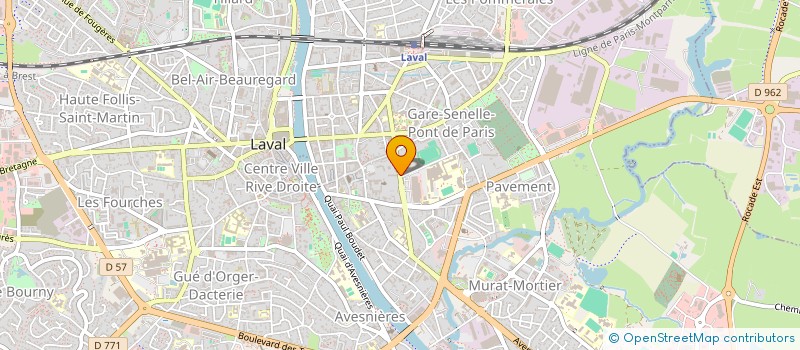localisation de l'entreprise CABINET DES MINIERES à LAVAL