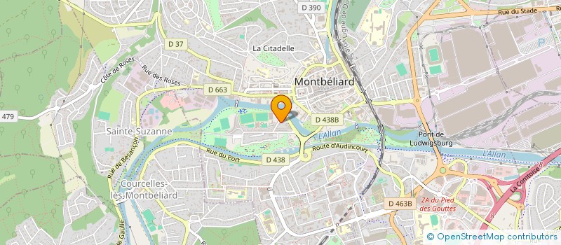 localisation de l'entreprise CABINET DEVILLAIRS à MONTBELIARD