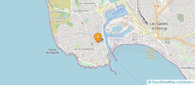 localisation de l'entreprise CABINET DEXO à LES SABLES D'OLONNE