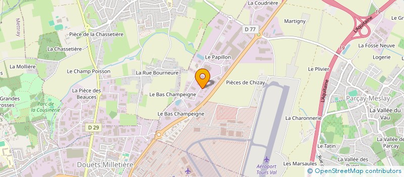 localisation de l'entreprise CABINET DLI à PARCAY-MESLAY