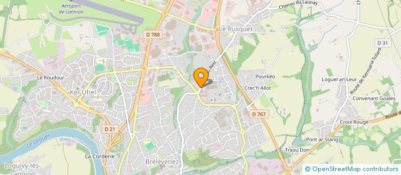 localisation de l'entreprise CABINET DOCTEUR CLEMENT LEMAIRE à LANNION