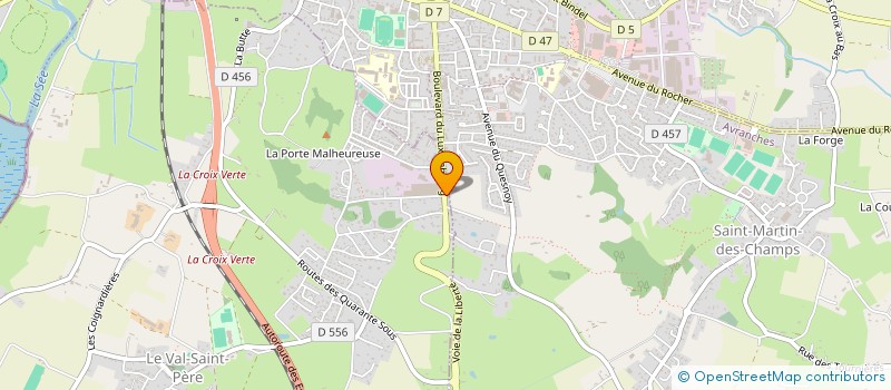 localisation de l'entreprise CABINET DOCTEUR HERVE MARCHAND  LE VAL-SAINT-PERE