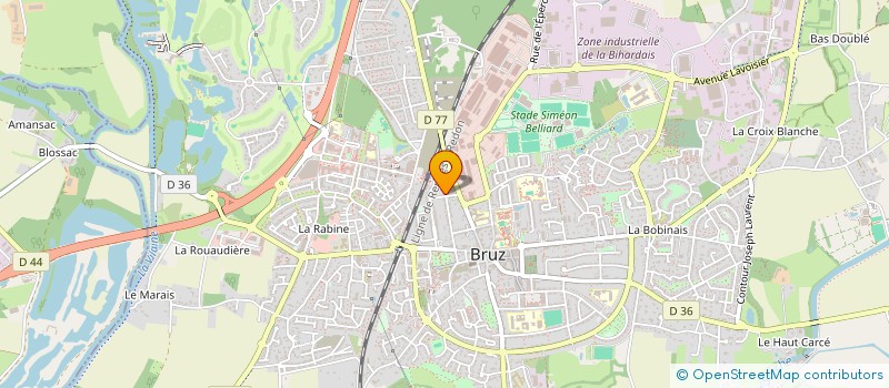 localisation de l'entreprise CABINET DOCTEUR JEAN-CHARLES LE DU  BRUZ